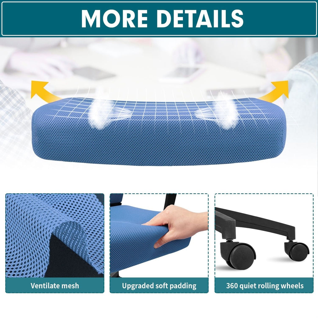 Chaise de bureau ergonomique Homall en maille avec support lombaire