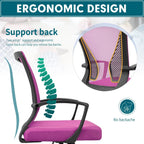 Chaise de bureau ergonomique Homall en maille avec support lombaire