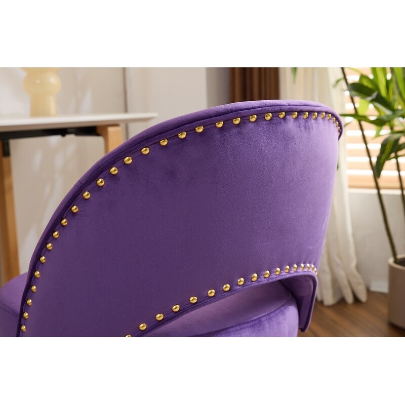 Chaise de bureau pivotante en velours, jolie chaise de bureau moderne en tissu avec roulettes