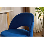Chaise de bureau pivotante en velours, jolie chaise de bureau moderne en tissu avec roulettes