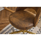 Chaise de bureau pivotante en velours, jolie chaise de bureau moderne en tissu avec roulettes
