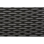 Ensemble de patio extérieur Ohana 8 pièces en osier noir avec coussins - Sans assemblage