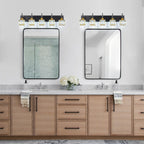 Luminaires de salle de bain Ora Modern en cristal à intensité variable sur miroir Glam Vanity Lights