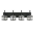 Luminaires de salle de bain Ora Modern en cristal à intensité variable sur miroir Glam Vanity Lights