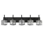 Luminaires de salle de bain Ora Modern en cristal à intensité variable sur miroir Glam Vanity Lights