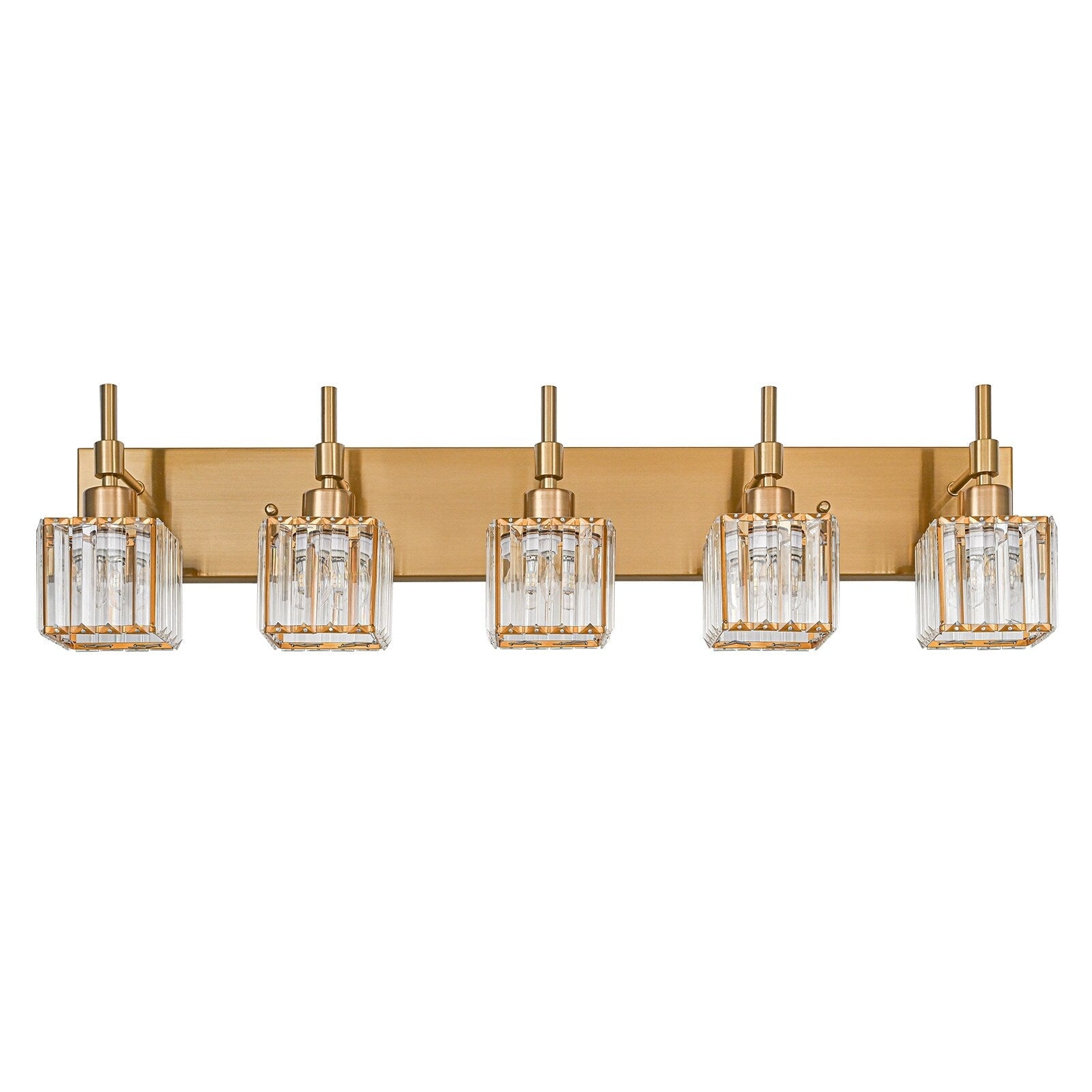 Luminaires de salle de bain Ora Modern en cristal à intensité variable sur miroir Glam Vanity Lights
