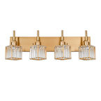 Luminaires de salle de bain Ora Modern en cristal à intensité variable sur miroir Glam Vanity Lights