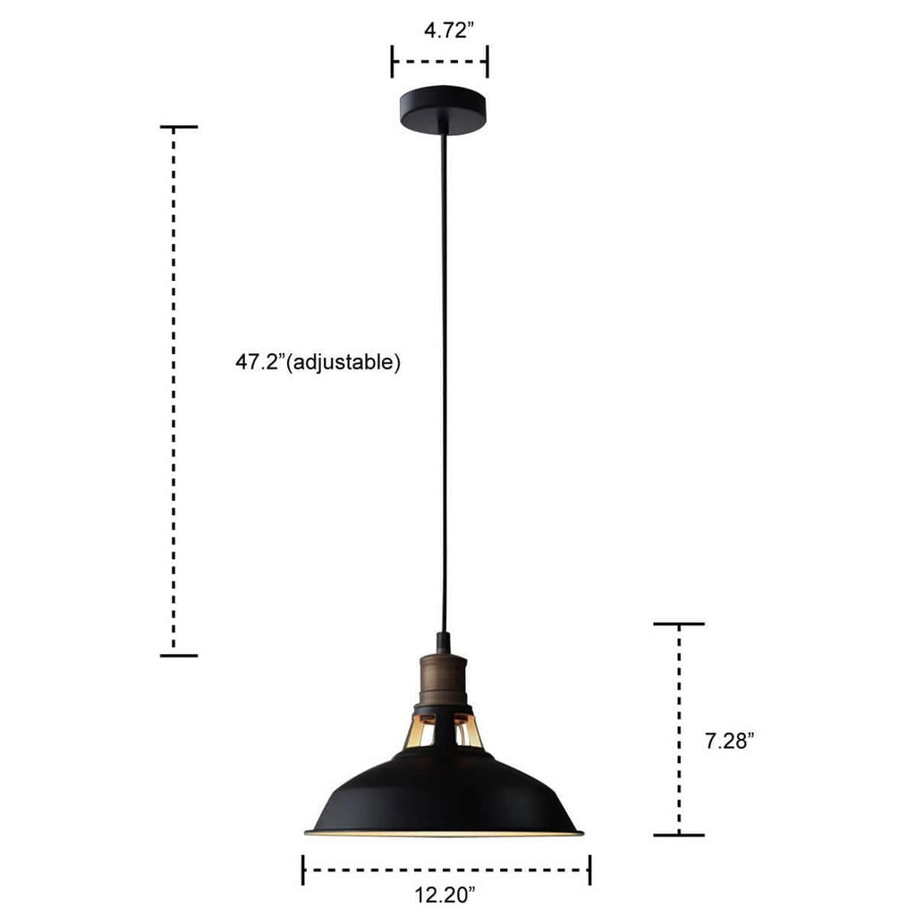 Suspension industrielle en métal Carbon Loft Kamari Mini