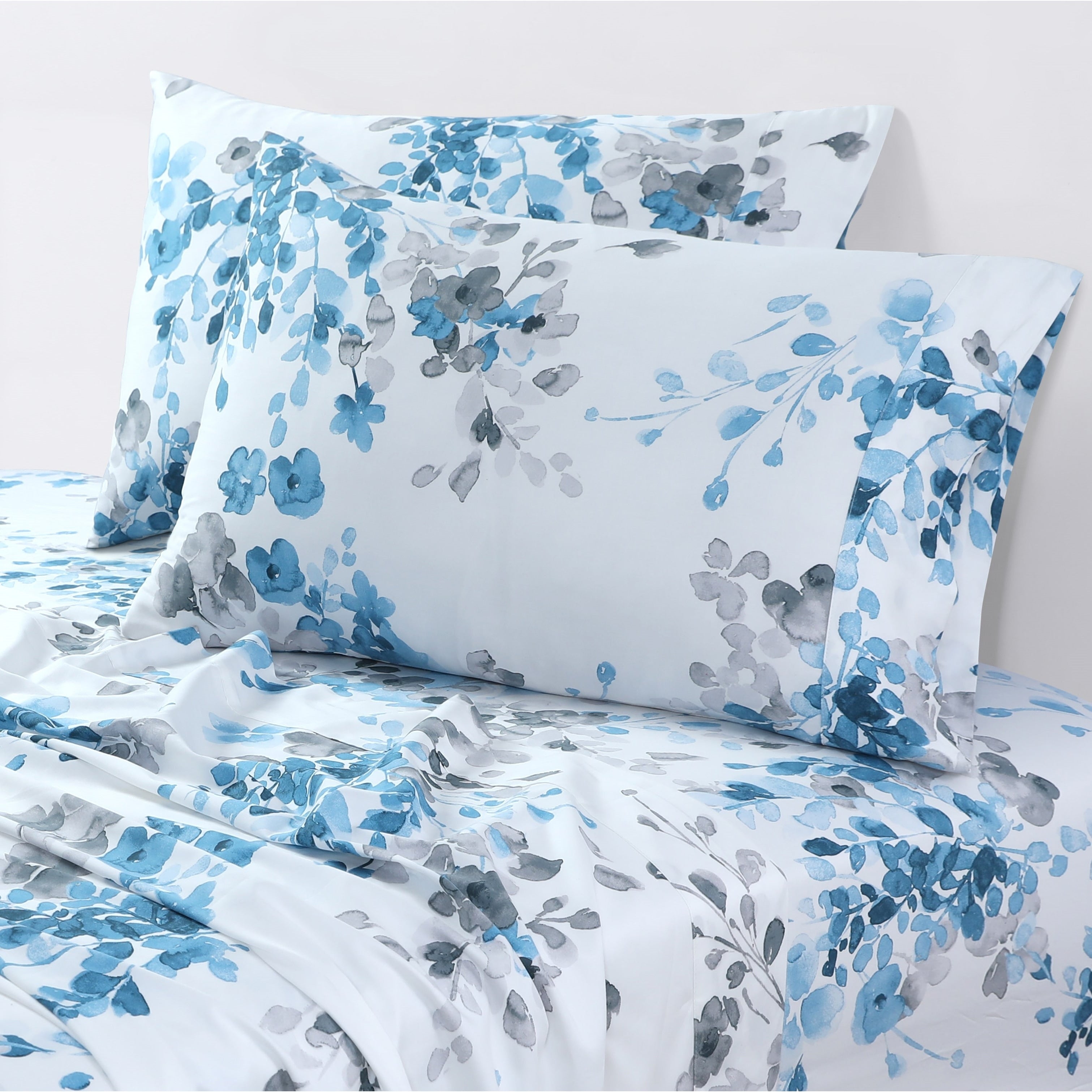 Parure de draps à poches profondes en satin de coton biologique Azores Home 300 fils