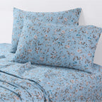 Parure de draps à poches profondes en satin de coton biologique Azores Home 300 fils
