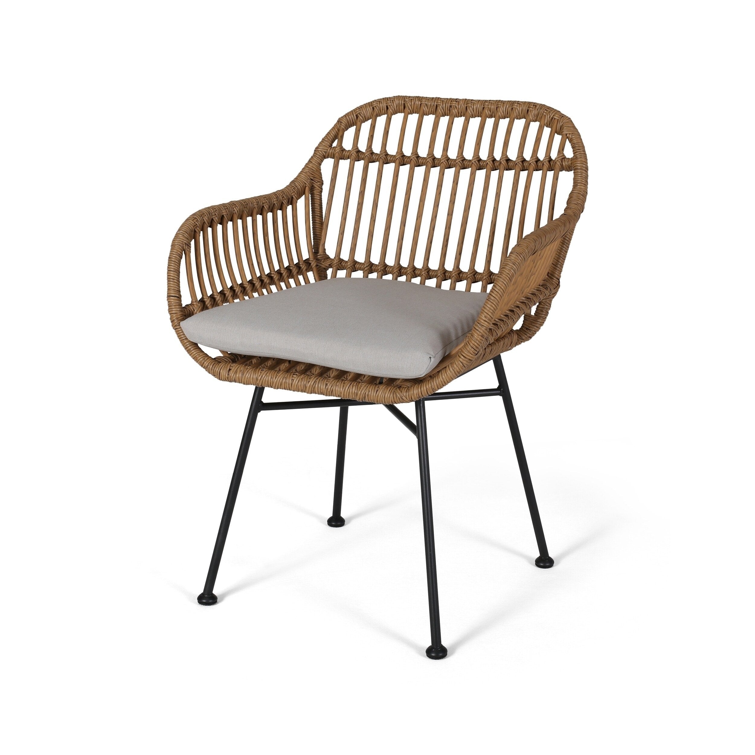 Chaises de patio Orlando en imitation rotin (lot de 2) par Christopher Knight Home