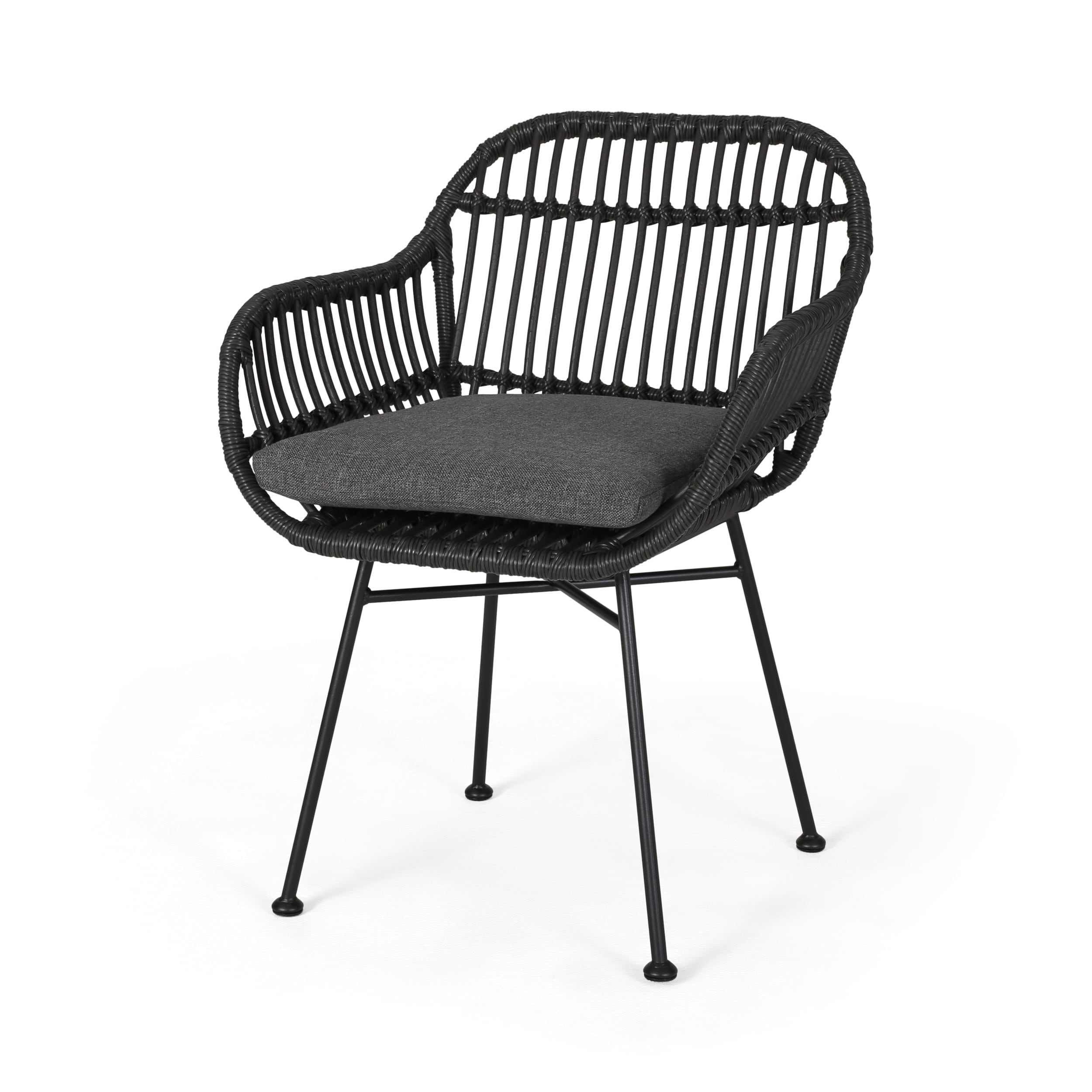 Chaises de patio Orlando en imitation rotin (lot de 2) par Christopher Knight Home