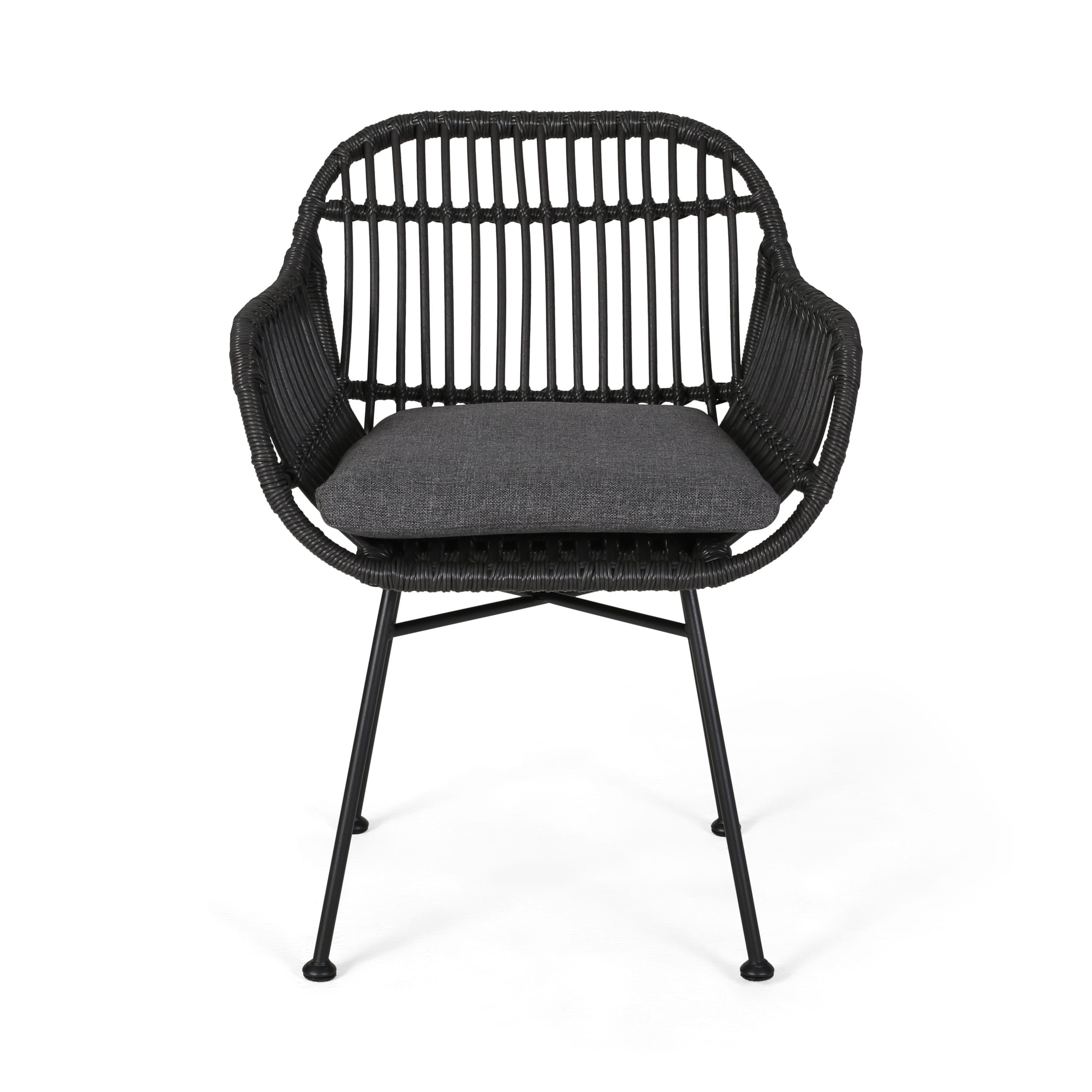 Chaises de patio Orlando en imitation rotin (lot de 2) par Christopher Knight Home