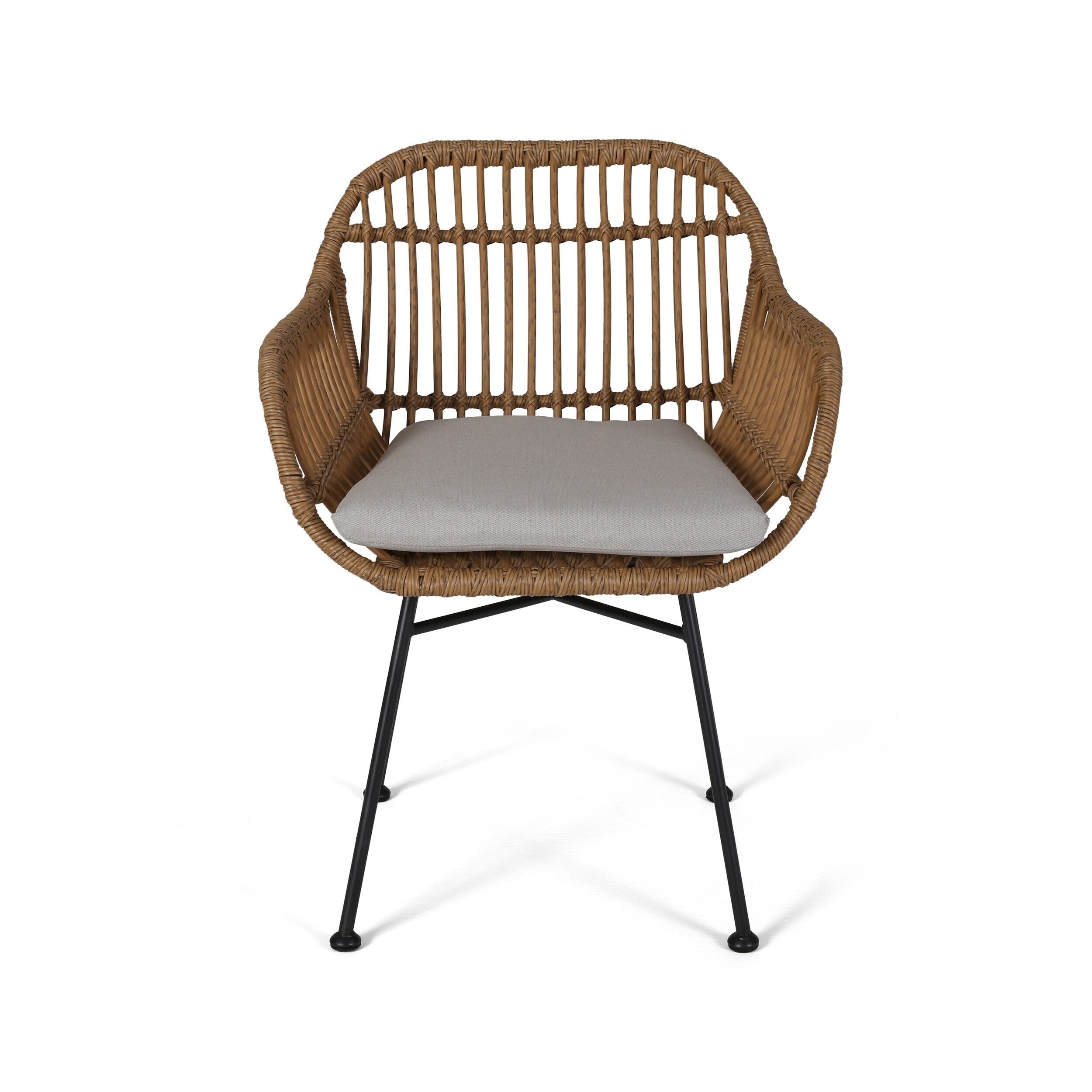 Chaises de patio Orlando en imitation rotin (lot de 2) par Christopher Knight Home