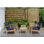 Ensemble de 8 sièges de jardin en bois certifié FSC Amazonia