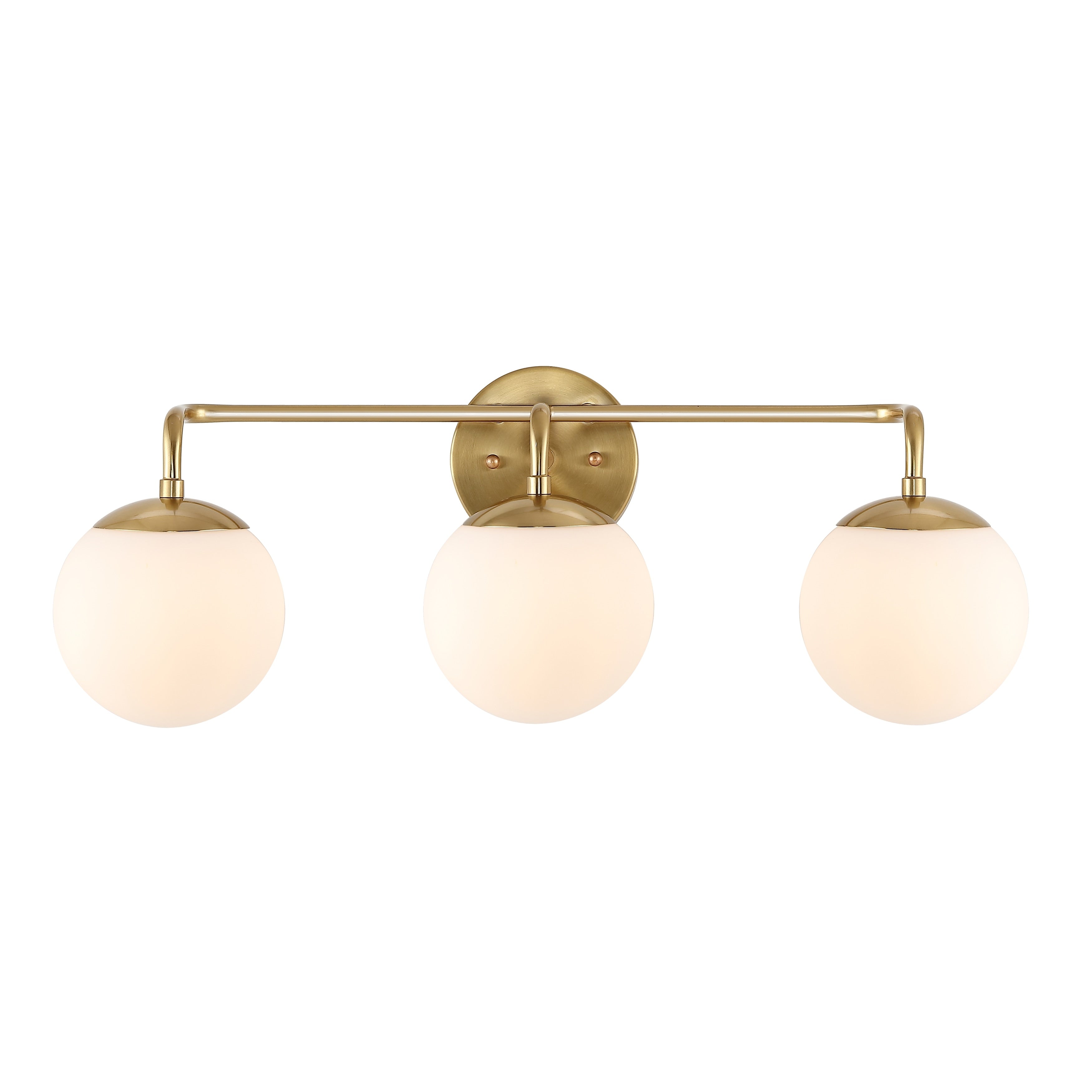Luminaire de coiffeuse moderne à LED en métal et verre dépoli, par JONATHAN Y