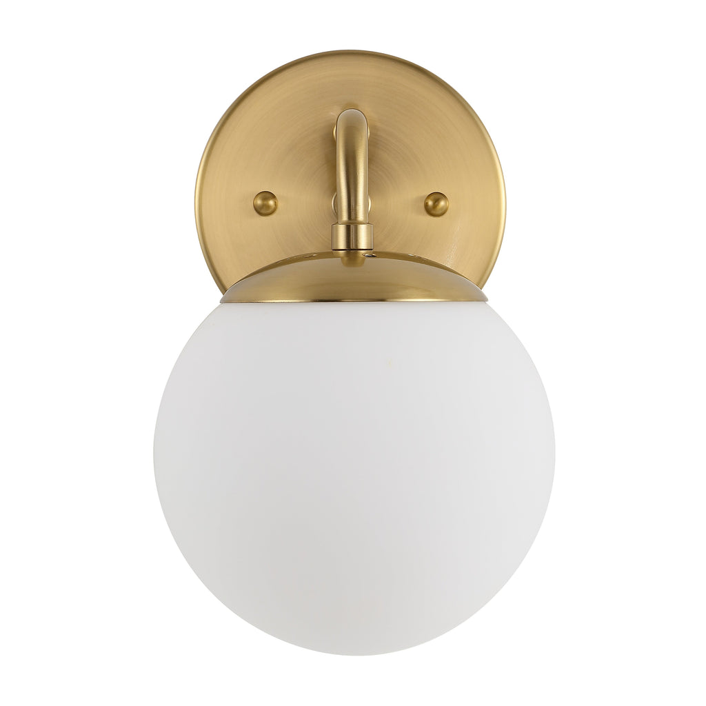 Luminaire de coiffeuse moderne à LED en métal et verre dépoli, par JONATHAN Y