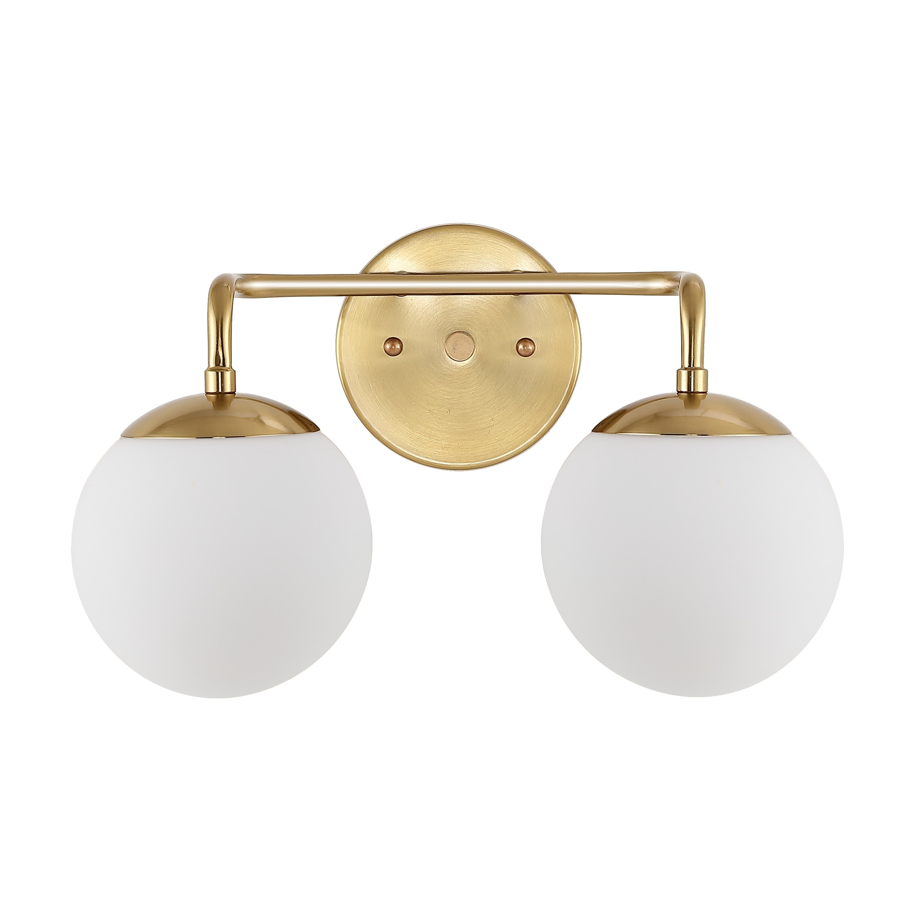 Luminaire de coiffeuse moderne à LED en métal et verre dépoli, par JONATHAN Y