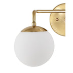 Luminaire de coiffeuse moderne à LED en métal et verre dépoli, par JONATHAN Y