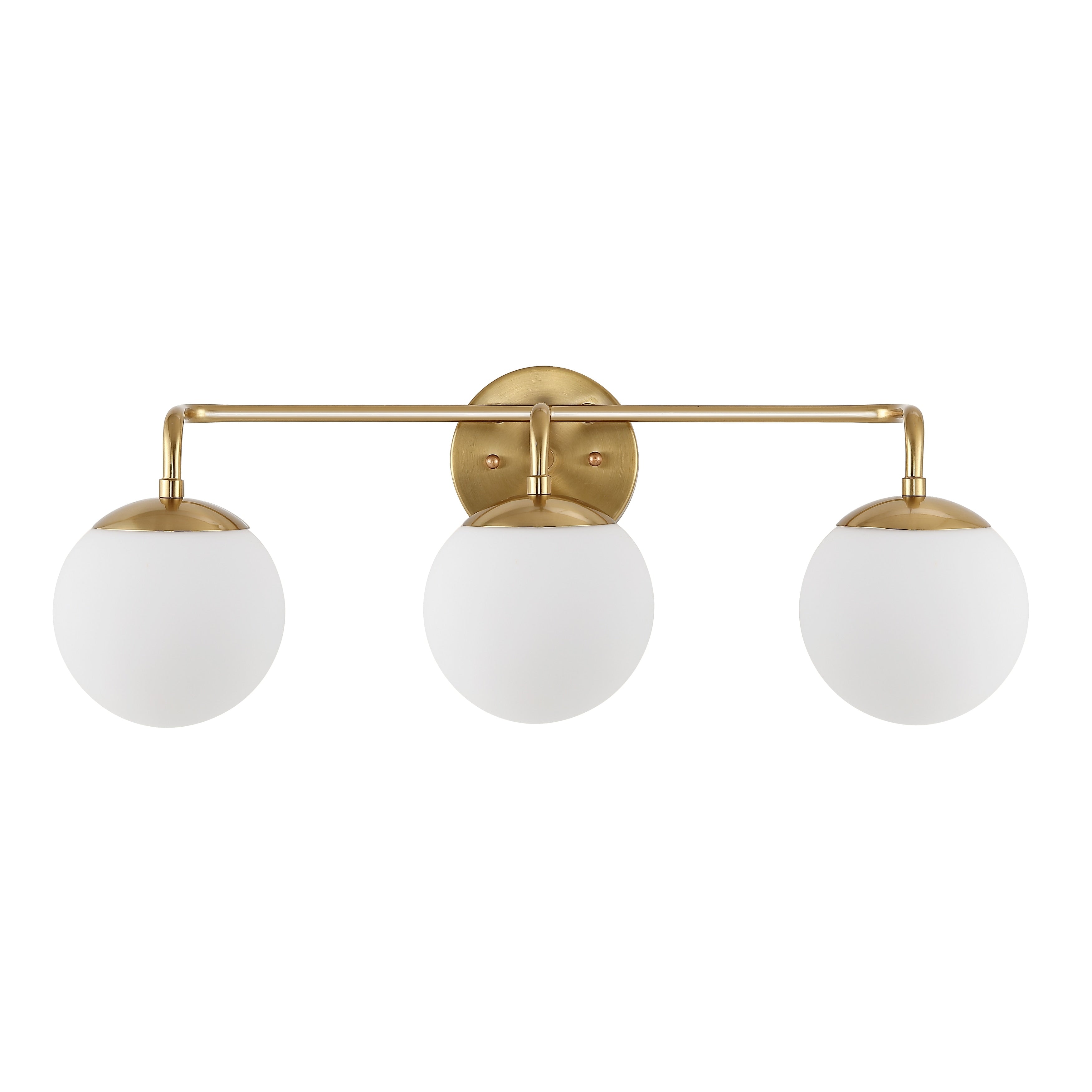 Luminaire de coiffeuse moderne à LED en métal et verre dépoli, par JONATHAN Y