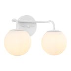 Luminaire de coiffeuse moderne à LED en métal et verre dépoli, par JONATHAN Y