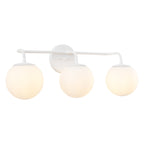 Luminaire de coiffeuse moderne à LED en métal et verre dépoli, par JONATHAN Y