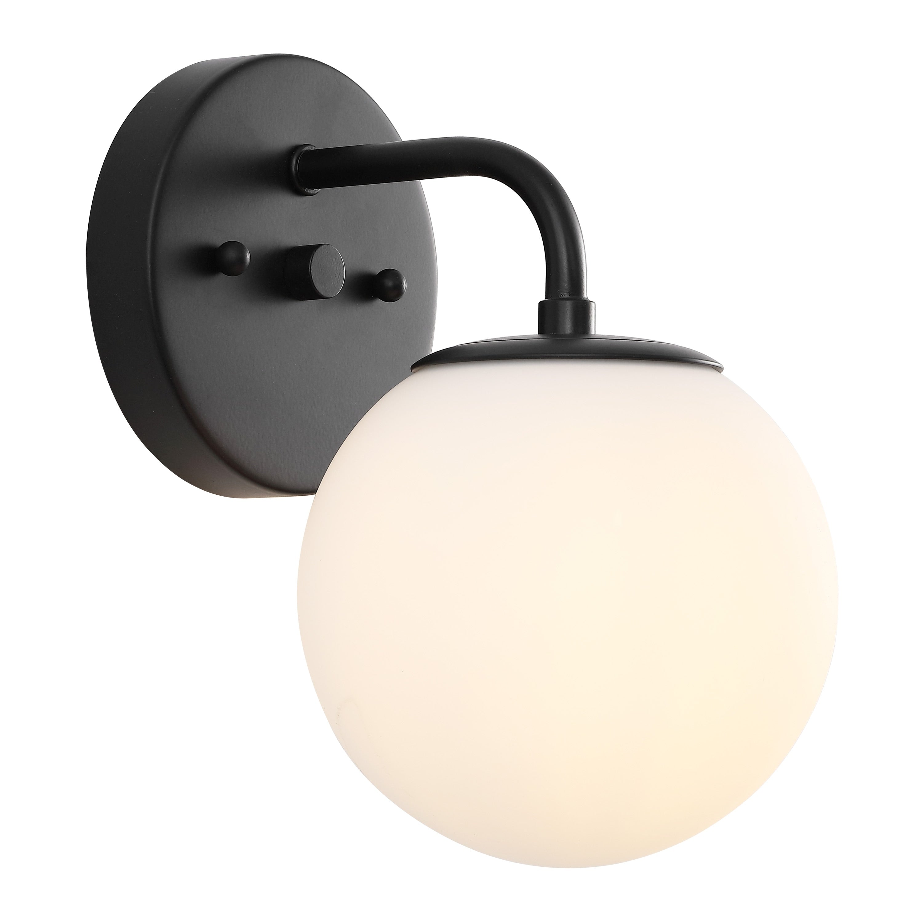 Luminaire de coiffeuse moderne à LED en métal et verre dépoli, par JONATHAN Y