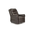 Fauteuil inclinable releveur électrique Otim, massage thermique de 35 pouces, similicuir marron