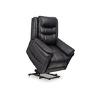 Fauteuil inclinable releveur électrique Otim, 89 cm, massage thermique, similicuir noir