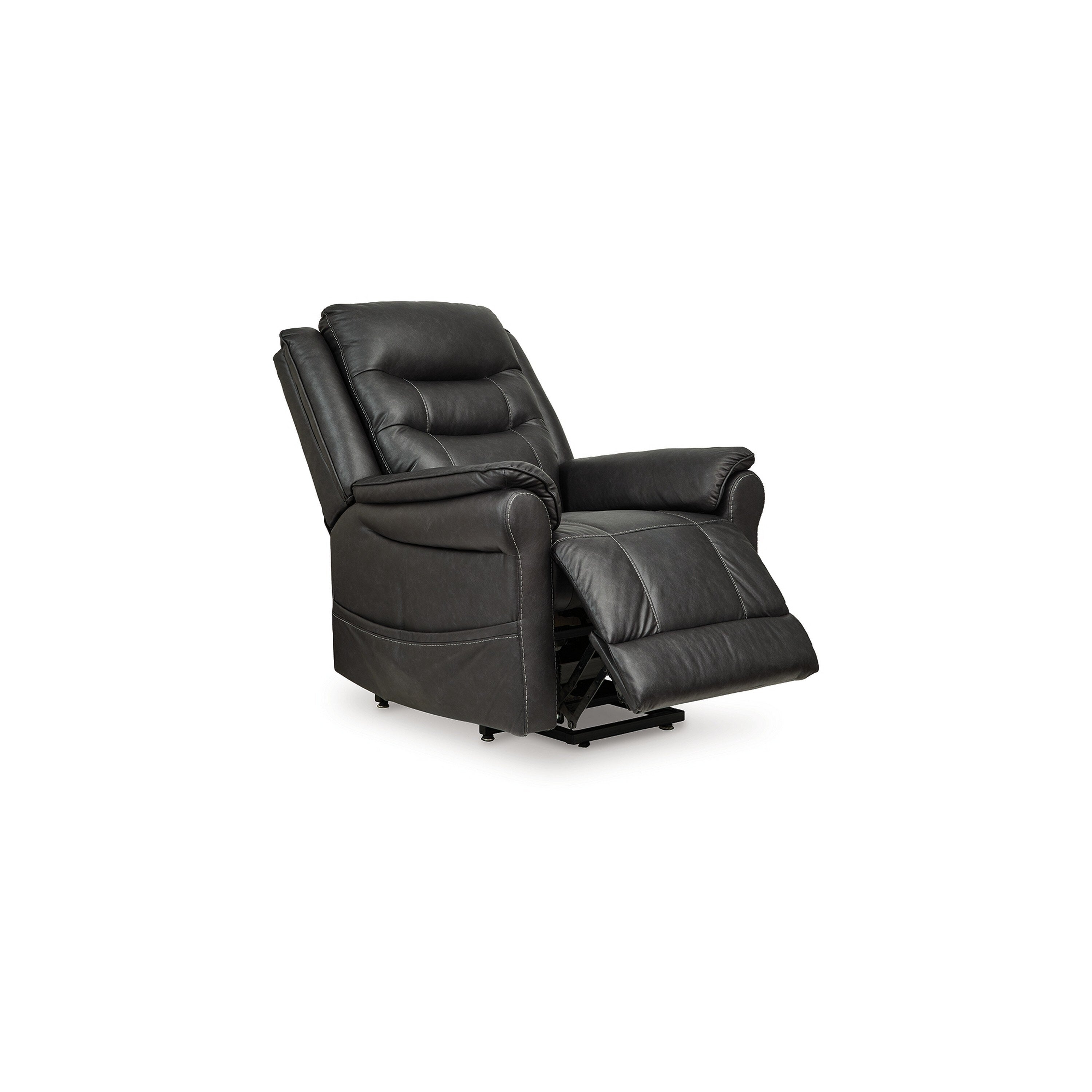 Fauteuil inclinable releveur électrique Otim, 89 cm, massage thermique, similicuir noir