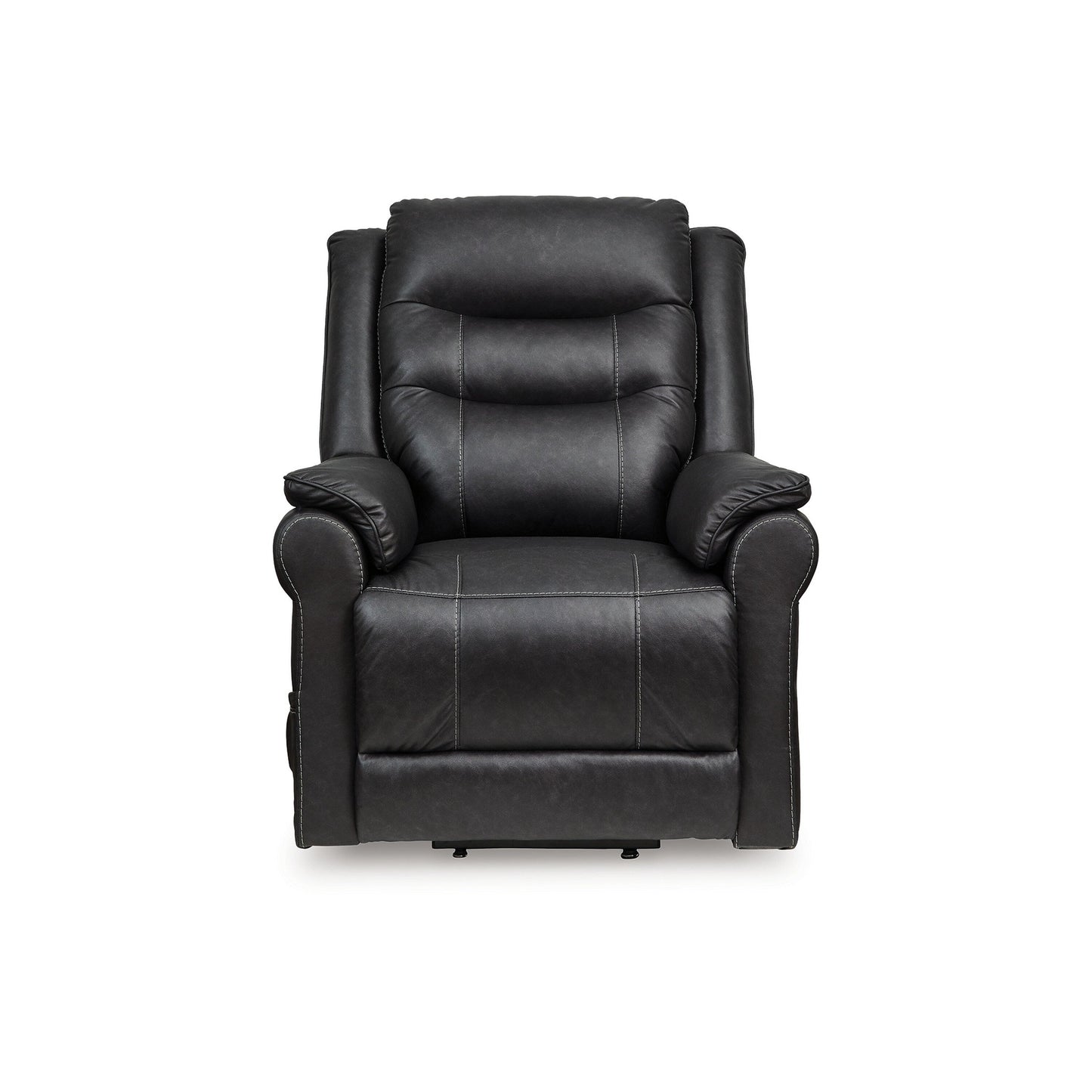 Fauteuil inclinable releveur électrique Otim, 89 cm, massage thermique, similicuir noir