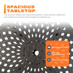 Ensemble bistrot d'extérieur en fonte d'aluminium pour 2 personnes avec trou pour parasol