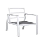 Ensemble de conversation d'extérieur 4 pièces en aluminium rembourré