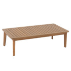 Ensemble de 4 chaises d'extérieur en bois avec table
