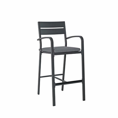 Ensemble de bar en aluminium 5 pièces pour patio
