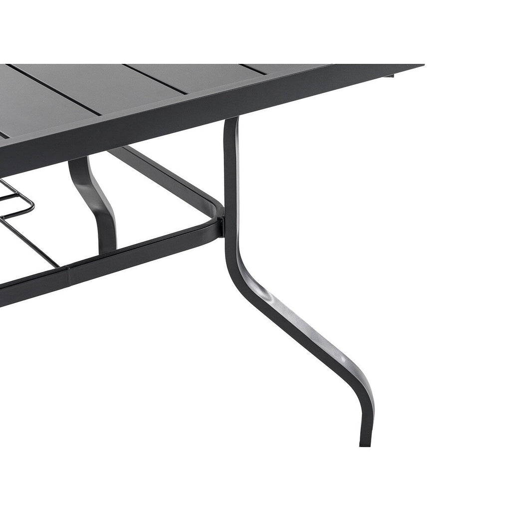 Ensemble de salle à manger d'extérieur 5 pièces, chaises empilables et table de 37 pouces - table de 37 pouces