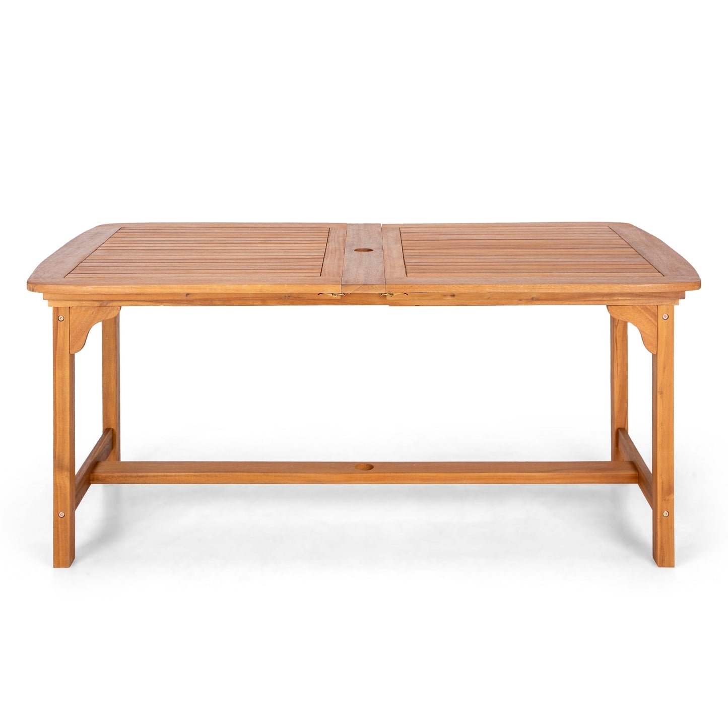 Ensemble de salle à manger d'extérieur en bois d'acacia massif MAISON ARTS 7/9 pièces, table extensible et chaises en bois 6/8