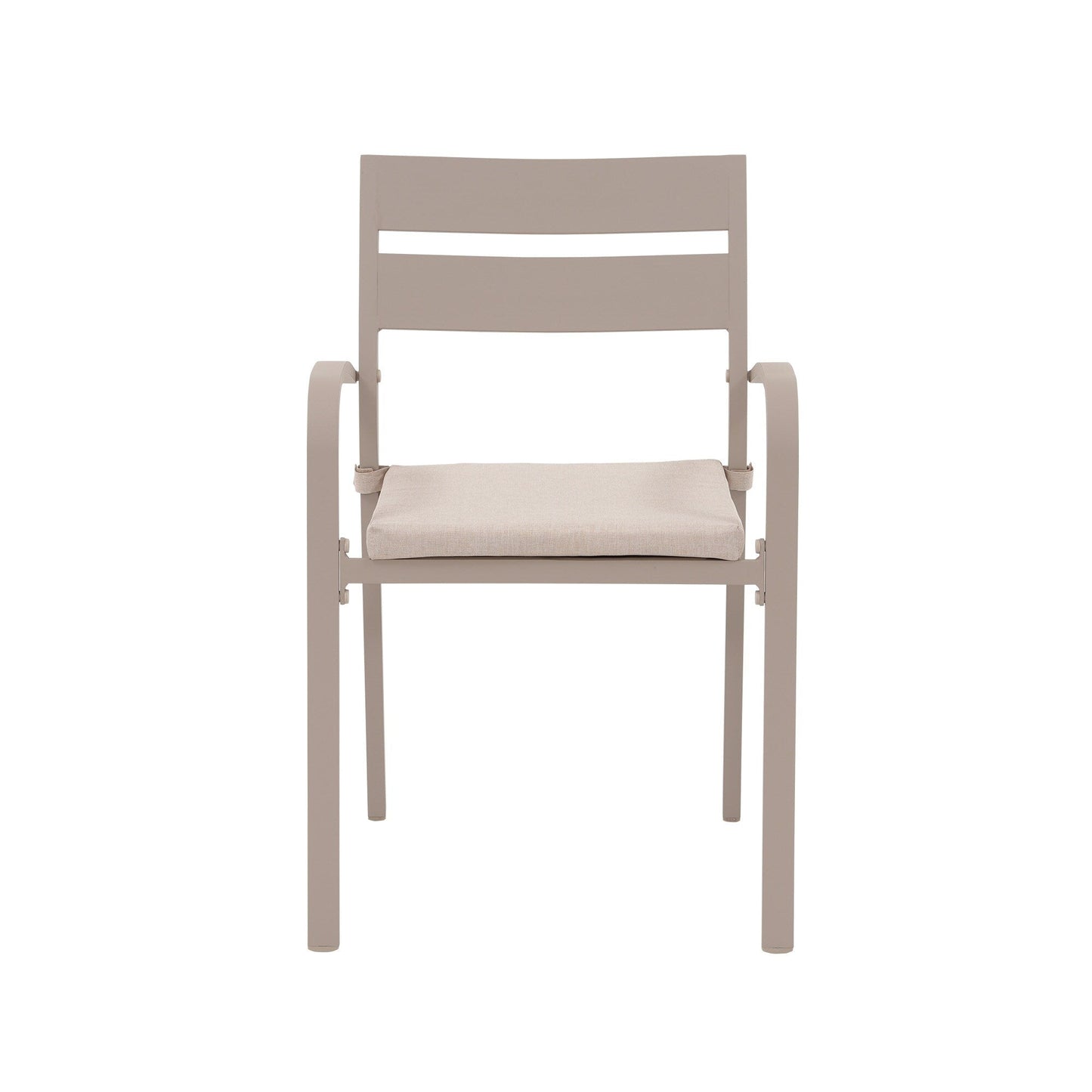 Ensemble de salle à manger d'extérieur en aluminium 9 pièces avec chaises empilables et table extensible