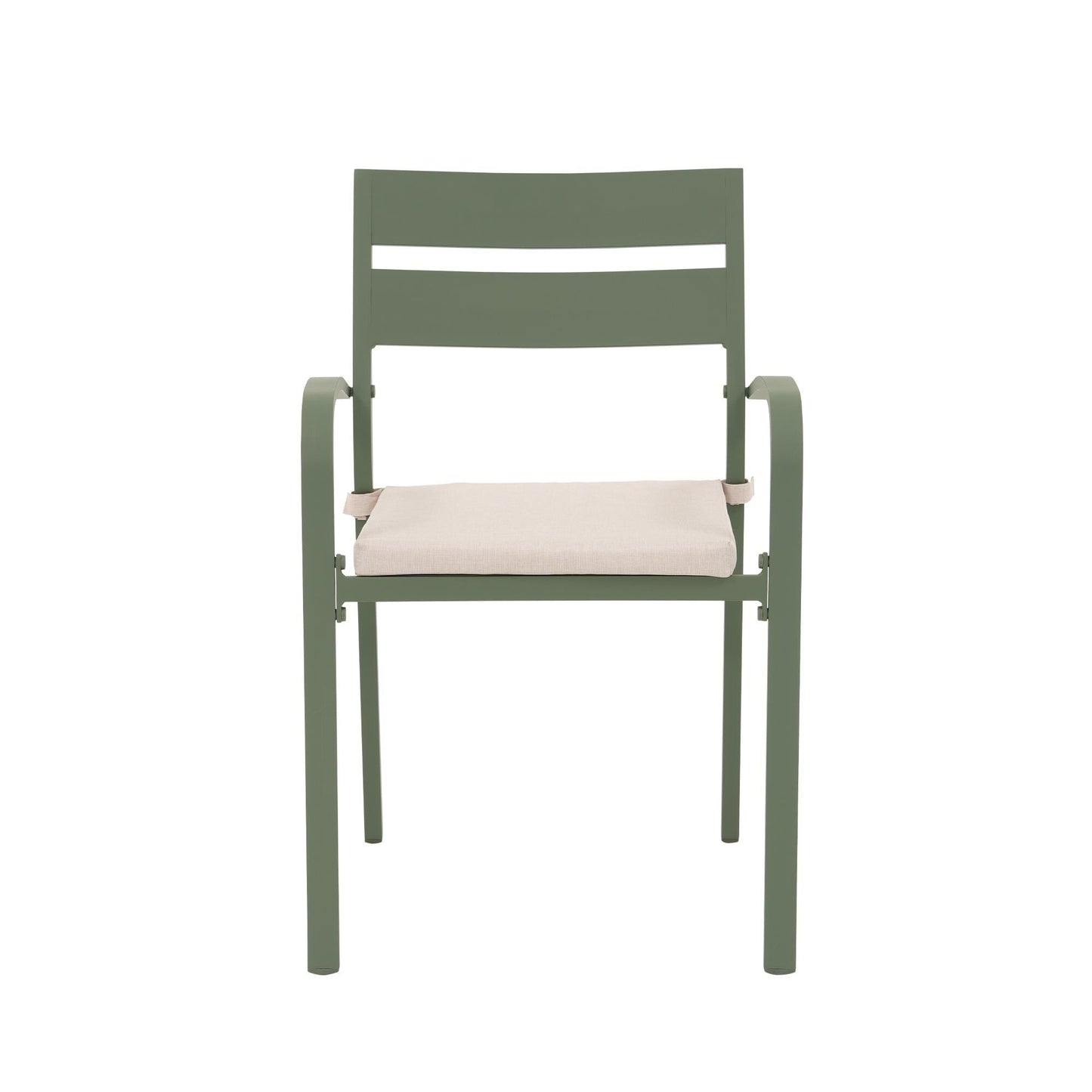 Ensemble de salle à manger d'extérieur en aluminium 9 pièces avec chaises empilables et table extensible