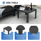 Ensemble de canapés d'extérieur en aluminium FINCATI avec table