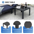 Ensemble de canapés d'extérieur en aluminium FINCATI avec table