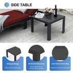 Ensemble de canapés d'extérieur en aluminium FINCATI avec table