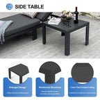 Ensemble de canapés d'extérieur en aluminium FINCATI avec table