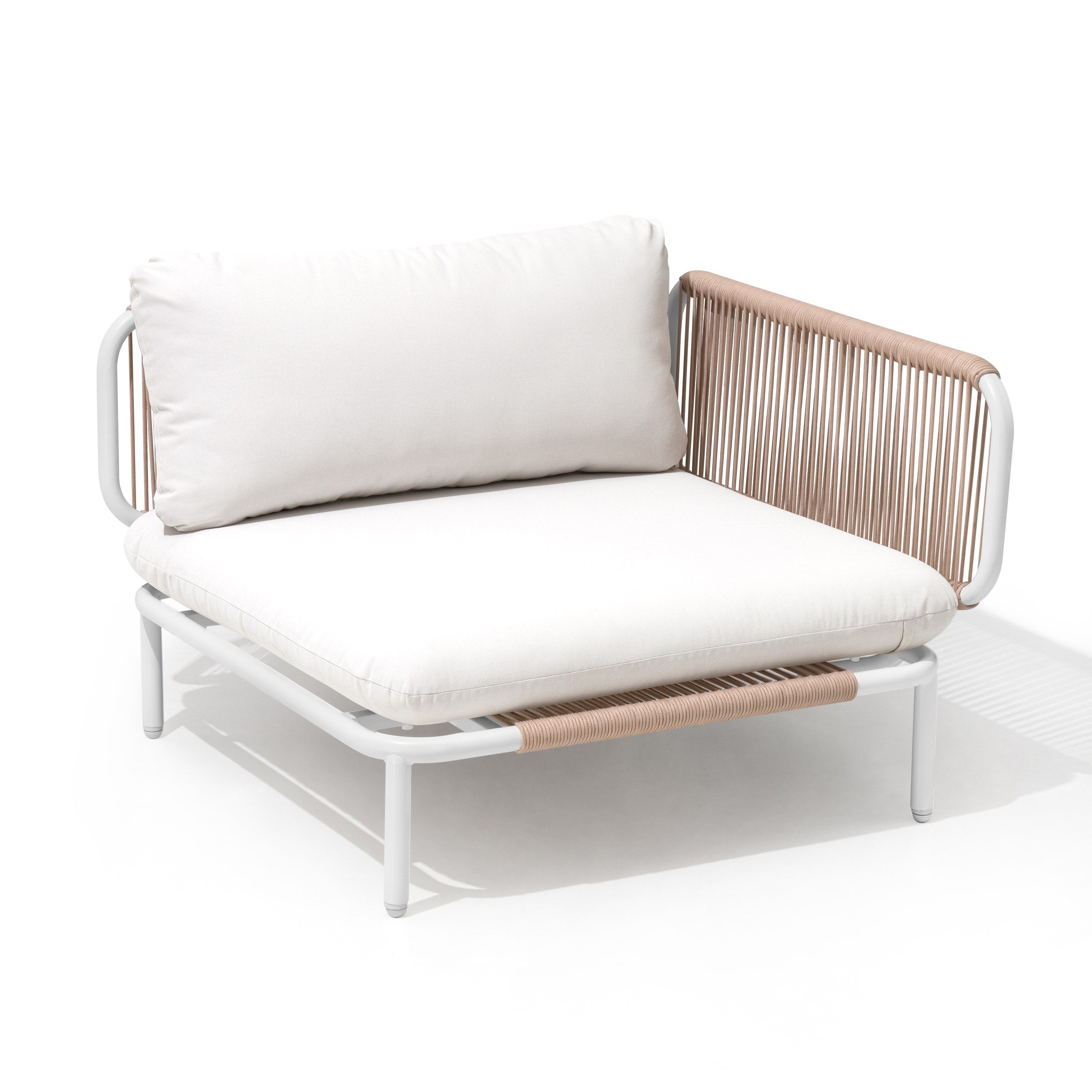 Ensemble de canapé sectionnel rembourré pour extérieur, ensemble de conversation pour meubles de patio, combinaison libre