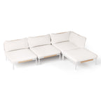 Ensemble de canapé sectionnel rembourré pour extérieur, ensemble de conversation pour meubles de patio, combinaison libre