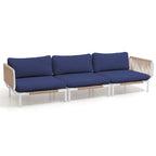 Ensemble de canapé sectionnel rembourré pour extérieur, ensemble de conversation pour meubles de patio, combinaison libre