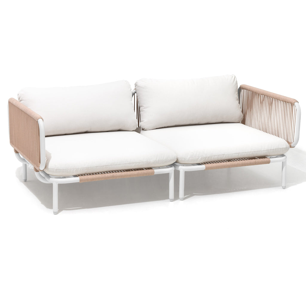 Ensemble de canapé sectionnel rembourré pour extérieur, ensemble de conversation pour meubles de patio, combinaison libre