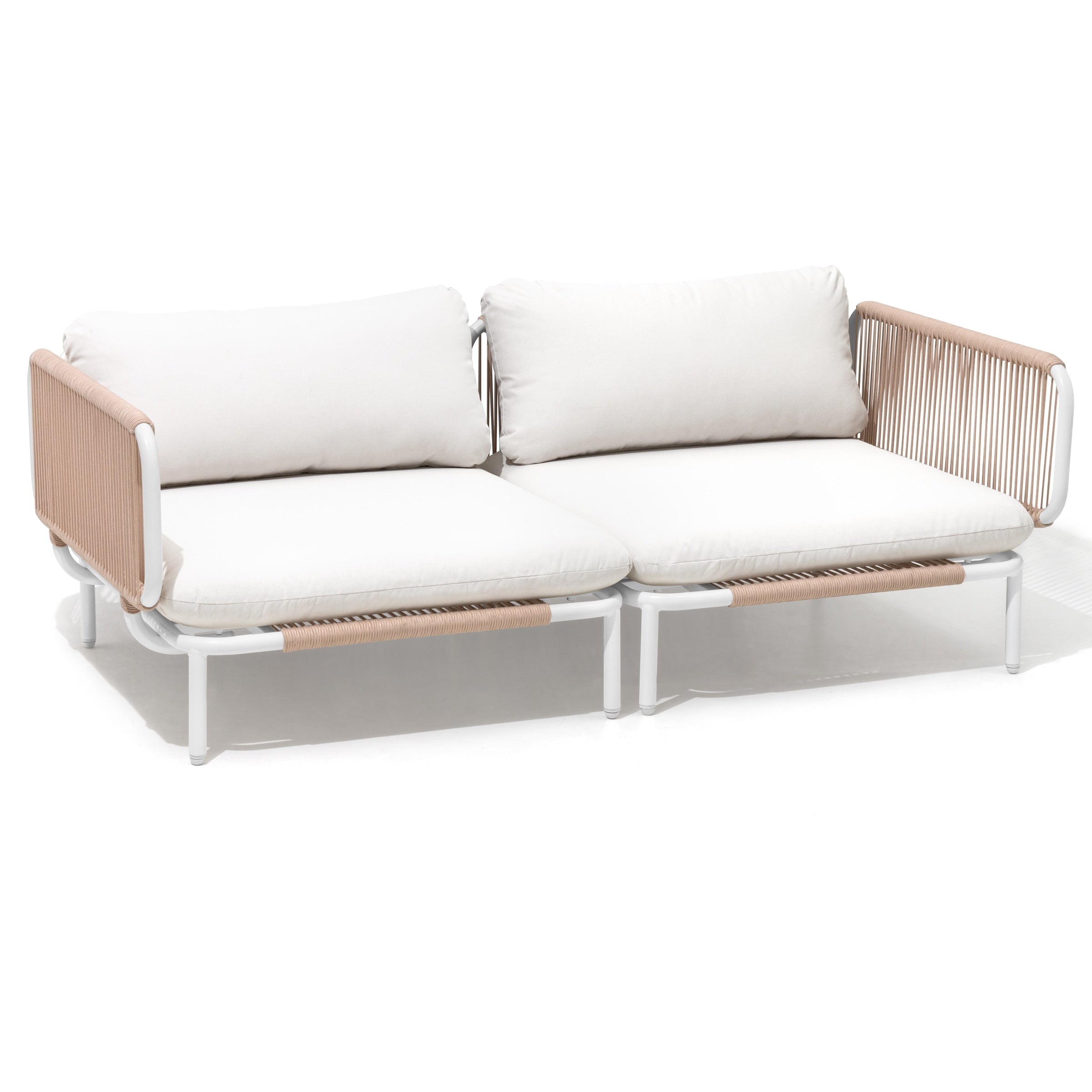 Ensemble de canapé sectionnel rembourré pour extérieur, ensemble de conversation pour meubles de patio, combinaison libre