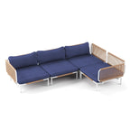 Ensemble de canapé sectionnel rembourré pour extérieur, ensemble de conversation pour meubles de patio, combinaison libre