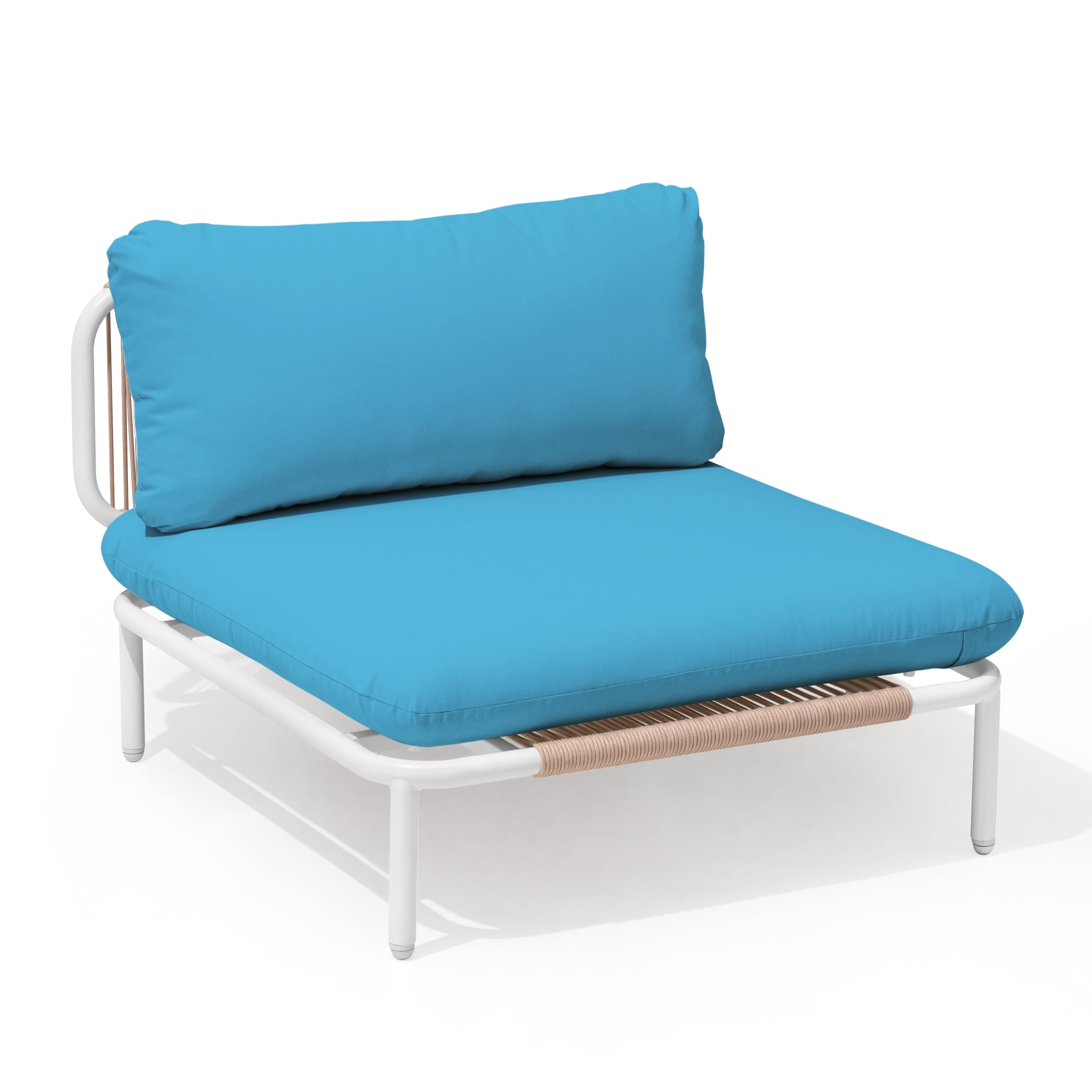 Ensemble de canapé sectionnel rembourré pour extérieur, ensemble de conversation pour meubles de patio, combinaison libre